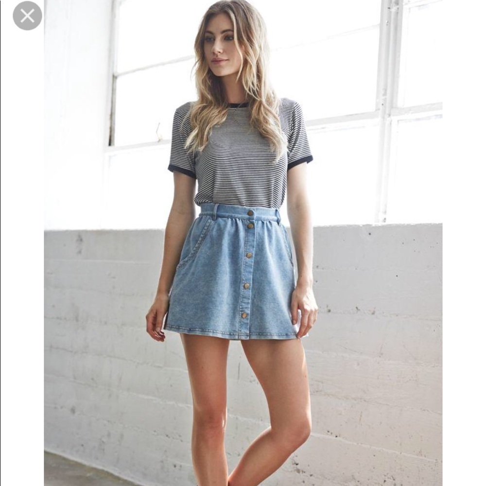 Bullhead jean skirt